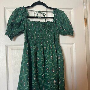 Hill House Home Athena Dress - Green Floral